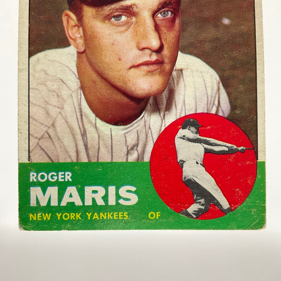 Roger Maris 1963 Topps #120 New York Yankees VG - Collector Store LLC