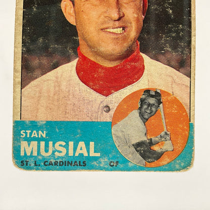 Stan Musial 1963 Topps #250 St. Louis Cardinals GD - Collector Store LLC