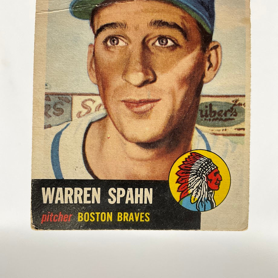Warren Spahn 1953 Topps #147 Boston Braves GD - Collector Store LLC