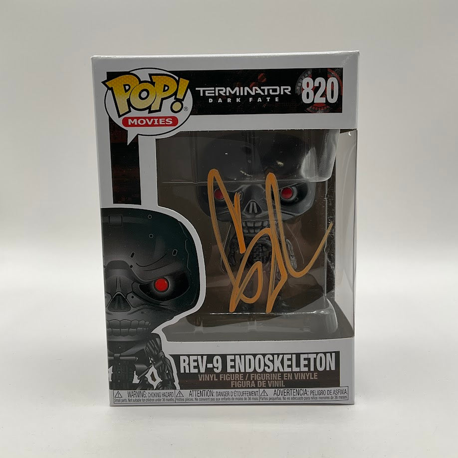 Rev-9 Endoskeleton Funko Pop! Terminator Dark Fate #820 with Gabriel Luna Auto