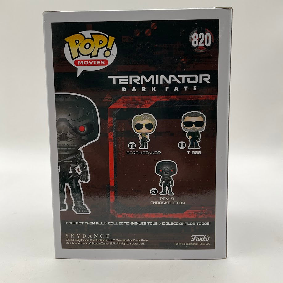Rev-9 Endoskeleton Funko Pop! Terminator Dark Fate #820 with Gabriel Luna Auto
