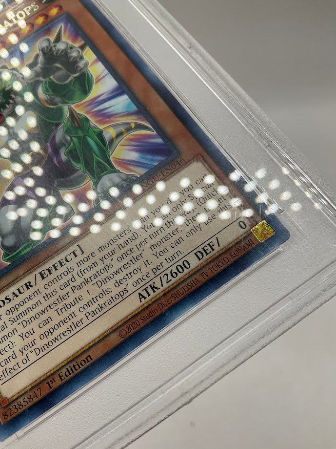 Dinowrestler Pankratops Yu-Gi-Oh! Angu Collector's Rare 1st Edition #EN46 PSA 10