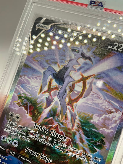 Arceus V Pokemon Brilliant Stars Full Art #166 PSA 8