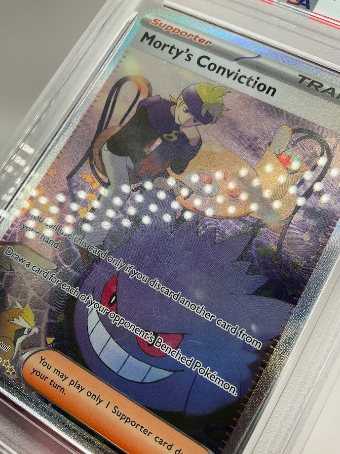 Morty's Conviction Pokemon Temporal Forces Special Illustration Rare #211 PSA 8