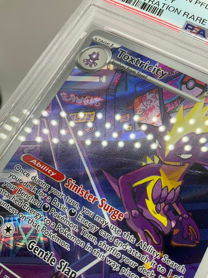 Toxtricity Pokemon Phantasmal Flames Illustration Rare #103 PSA 9