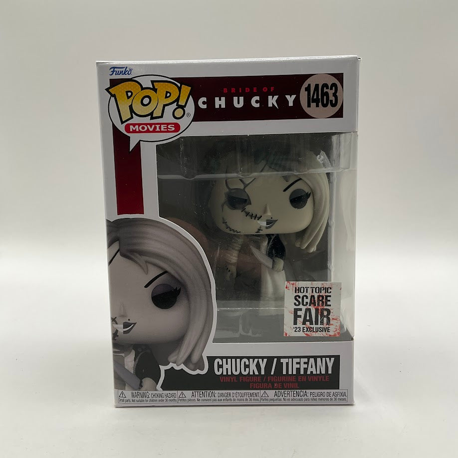 Chucky / Tiffany Funko Pop! Bride of Chucky #1463 Hot Topic Scare Fair 2023