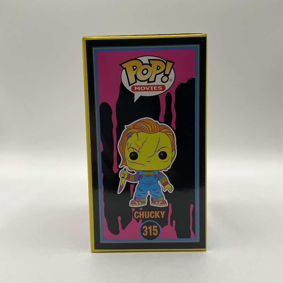 Chucky (Blacklight) Funko Pop! Bride of Chucky #315 Entertainment Earth