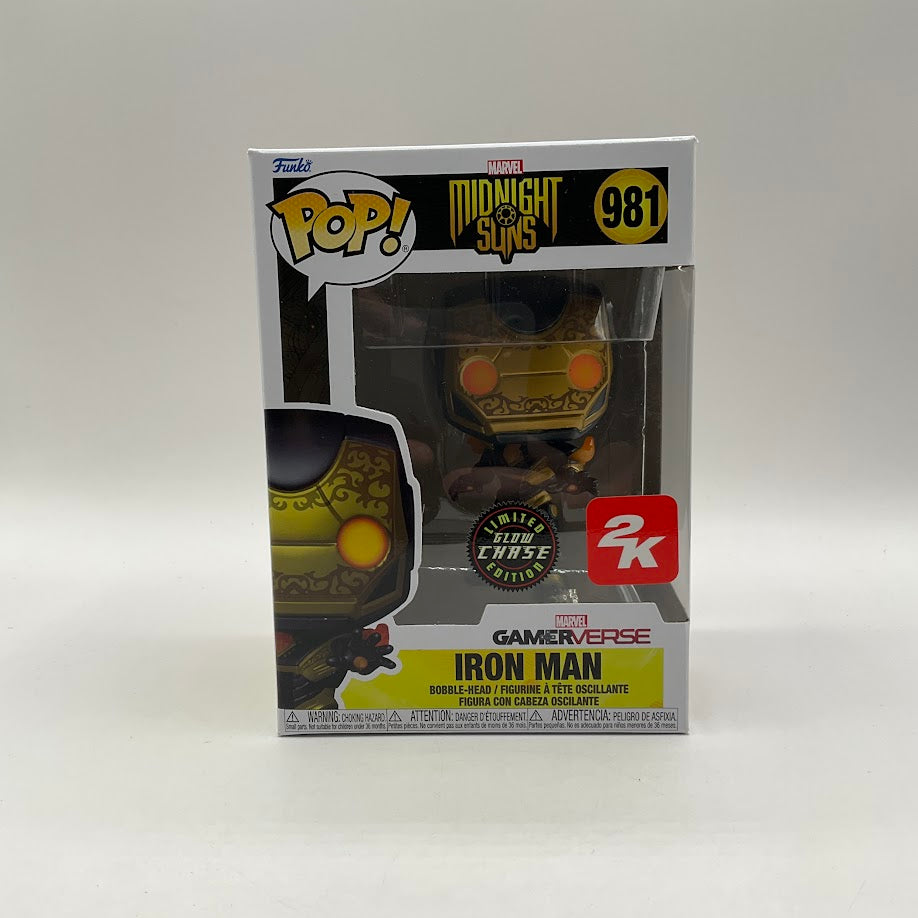 Iron Man Funko Pop! Midnight Suns #981 GITD Chase Limited Edition 2K