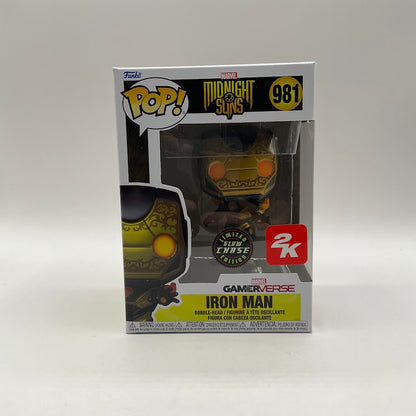 Iron Man Funko Pop! Midnight Suns #981 GITD Chase Limited Edition 2K