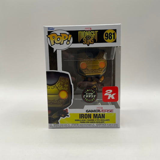 Iron Man Funko Pop! Midnight Suns #981 GITD Chase Limited Edition 2K