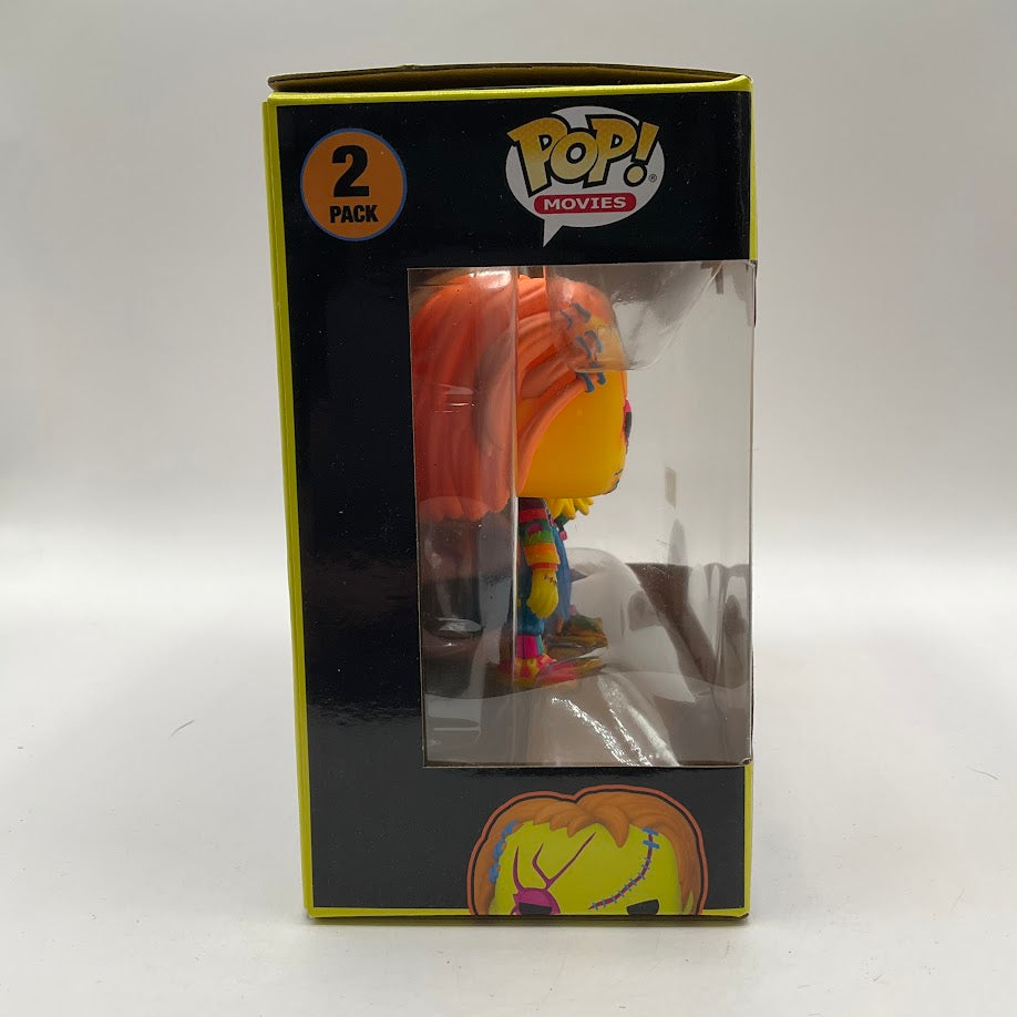 Chucky & Tiffany (Blacklight) Funko Pop! Bride of Chucky 2 Pack Hot Topic