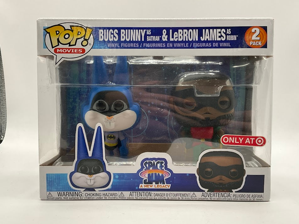 Bugs Bunny as Batman & LeBron James as Robin Funko Pop! Space Jam 2 Pack Target、Funko、kayou