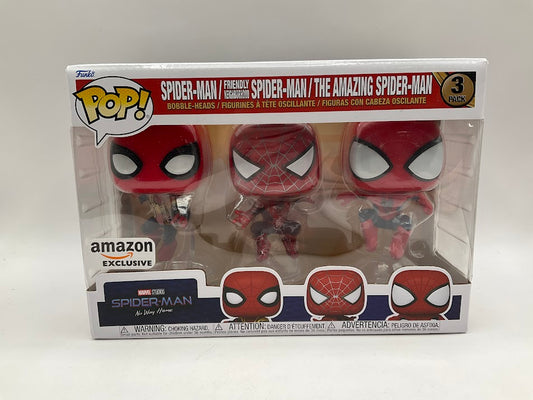 Spider-Man / Friendly Neighborhood / Amazing Funko Pop! 3 Pack Amazon