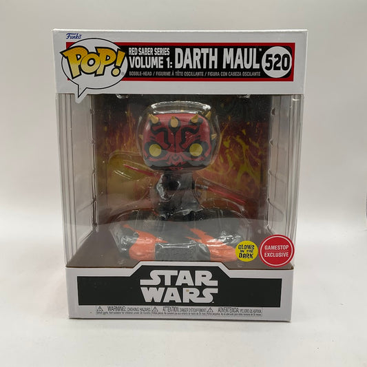 Red Saber Series Vol. 1 Darth Maul Funko Pop! Star Wars #520 GITD GameStop