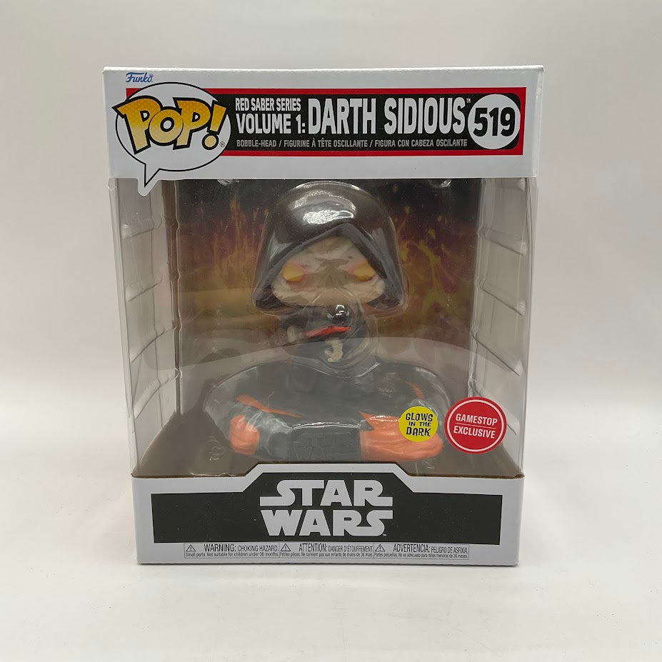 Red Saber Series Vol. 1 Darth Sidious Funko Pop! Star Wars #519 GITD GameStop、Funko、kayou