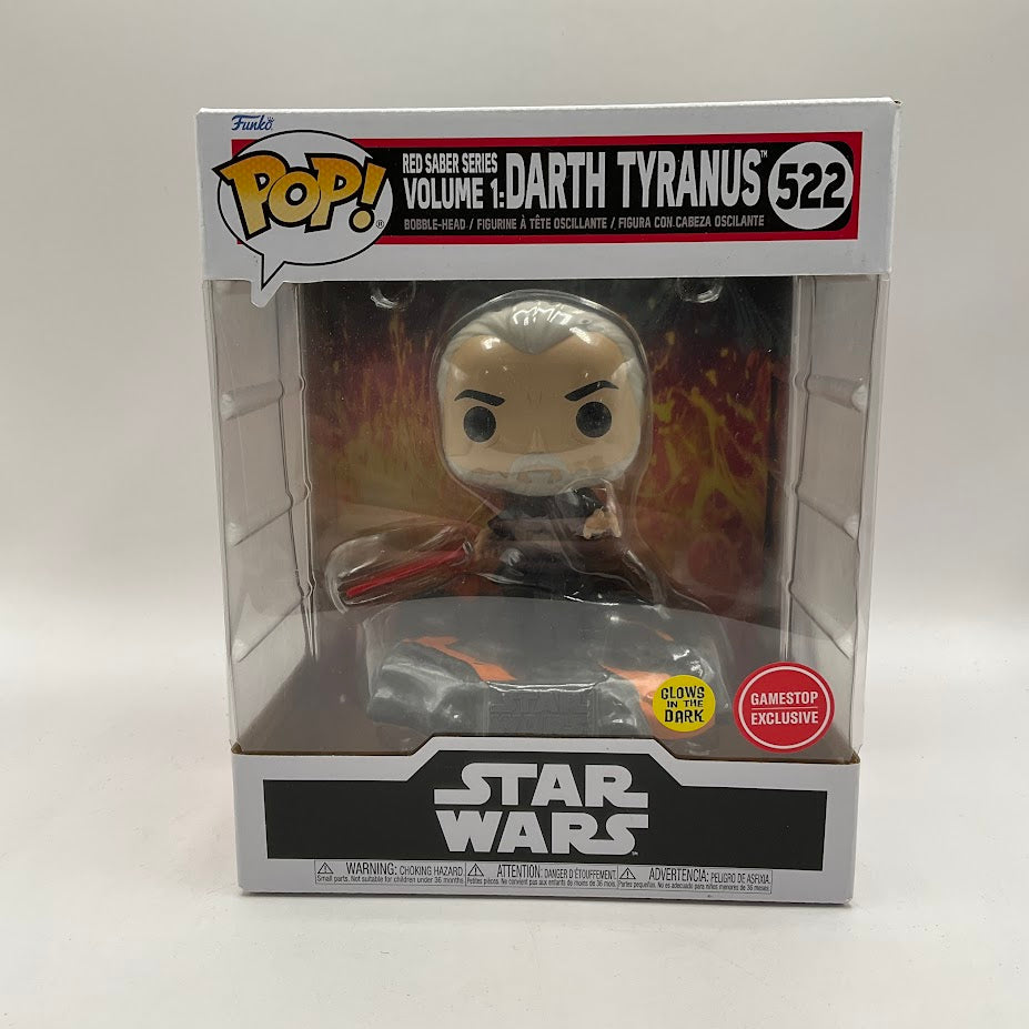 Red Saber Series Vol. 1 Darth Tyranus Funko Pop! Star Wars #522 GITD GameStop、Funko、kayou