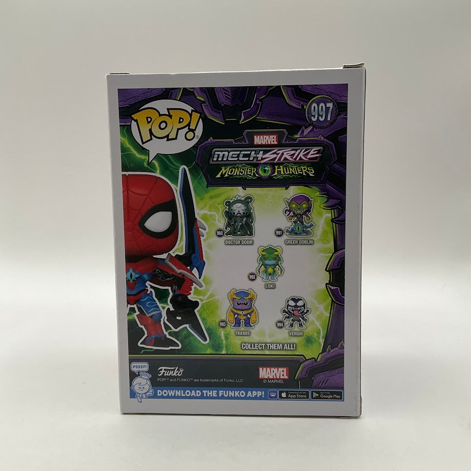 Spider-Man Funko Pop! Marvel Mech Strike Monster Hunters GITD Chase Walmart
