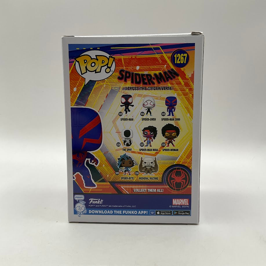 Spider-Man 2099 Funko Pop! Across the Spider-Verse GITD Entertainment Earth