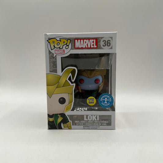 Loki Funko Pop! Marvel #36 GITD Underground Toys Exclusive