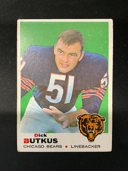 Dick Butkus 1969 Topps #139 Chicago Bears EX