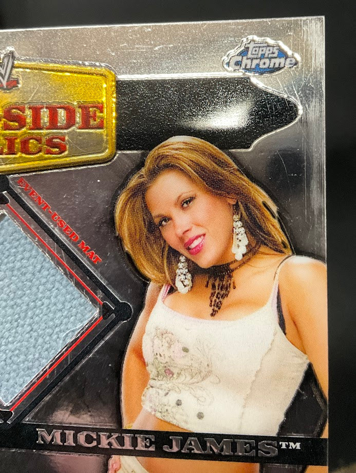 Lita / Mickie James 2006 Topps Chrome Ringside Relics Cyber Sunday Swatch