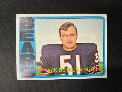 Dick Butkus 1972 Topps #170 Chicago Bears EX #2