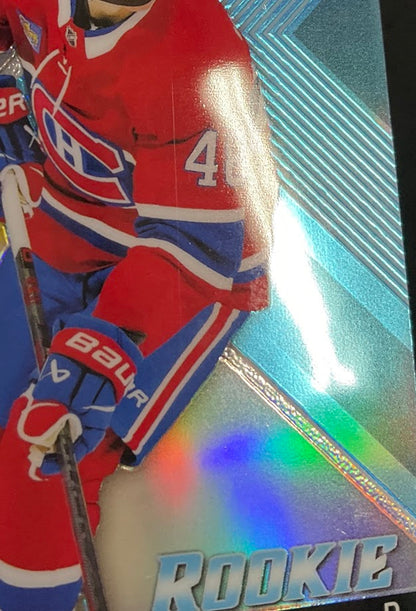 Lane Hutson 2024-25 Upper Deck Allure Blue Refractor RC #139