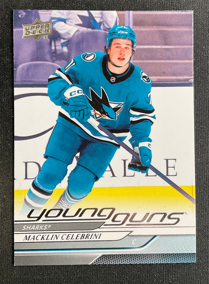 Macklin Celebrini 2024-25 Upper Deck Series 2 Young Guns RC #451
