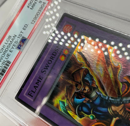 Flame Swordsman Yu-Gi-Oh! Legend of Blue-Eyes White Dragon 1st Ed #003 PSA 9