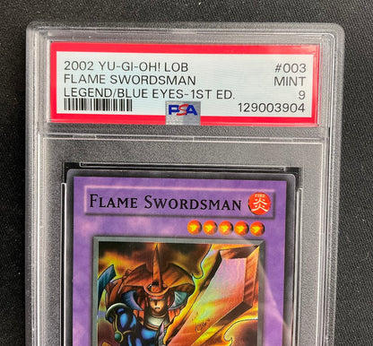 Flame Swordsman Yu-Gi-Oh! Legend of Blue-Eyes White Dragon 1st Ed #003 PSA 9