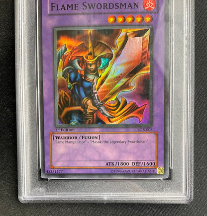 Flame Swordsman Yu-Gi-Oh! Legend of Blue-Eyes White Dragon 1st Ed #003 PSA 9
