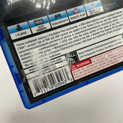 Until Dawn Playstation 4 Used
