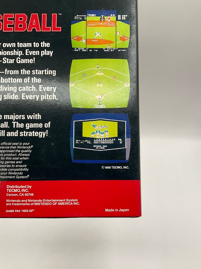 Tecmo Baseball NES CIB