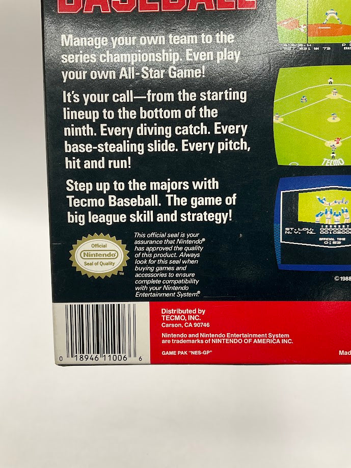 Tecmo Baseball NES CIB