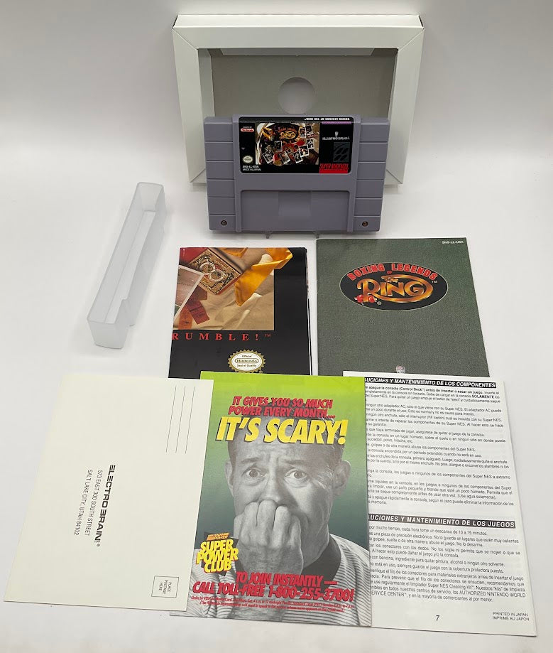 Boxing Legends Of The Ring Super Nintendo CIB