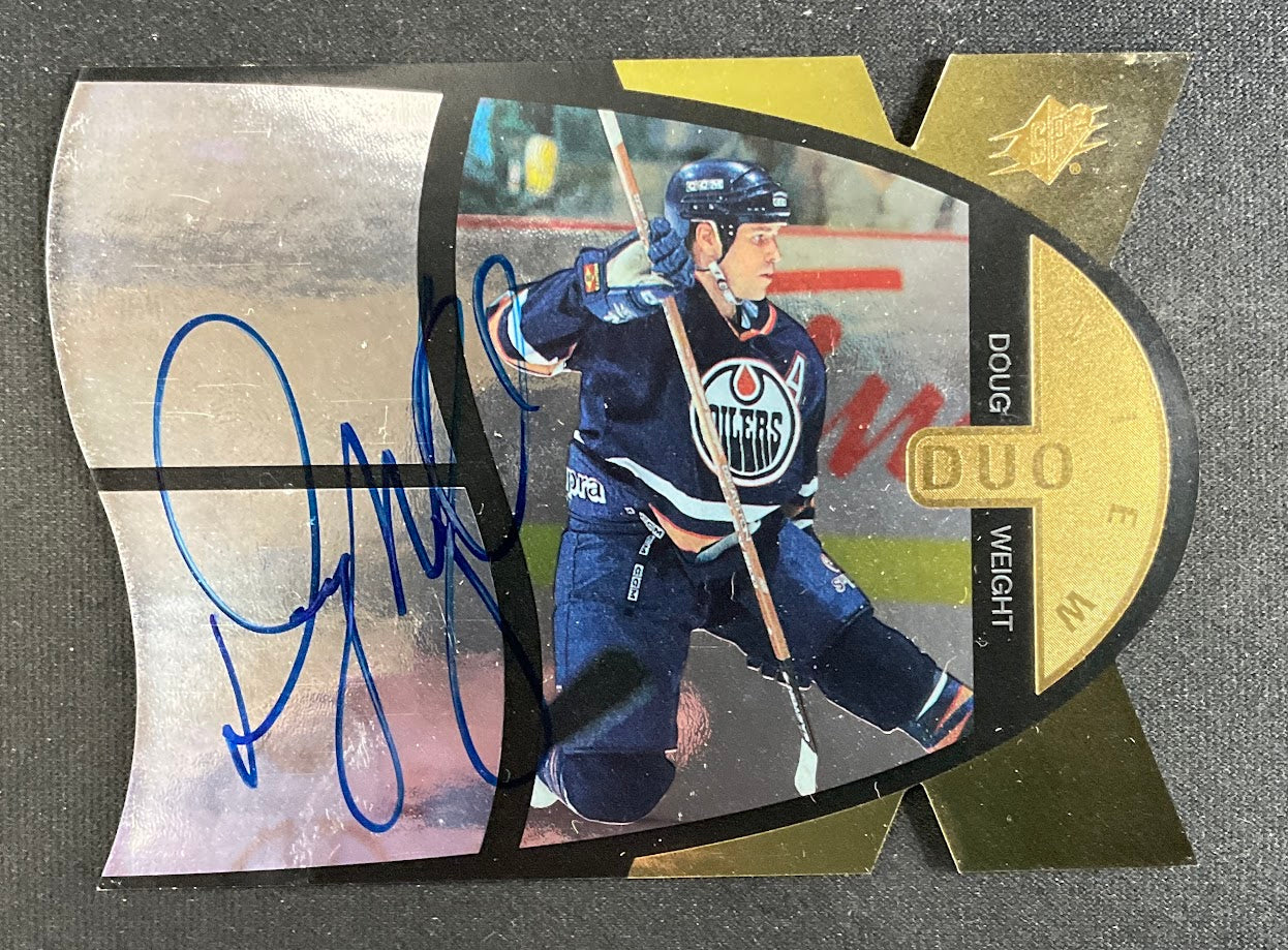 Doug Weight 1997-98 Upper Deck SPX Duo View Die-Cut Auto 87/100