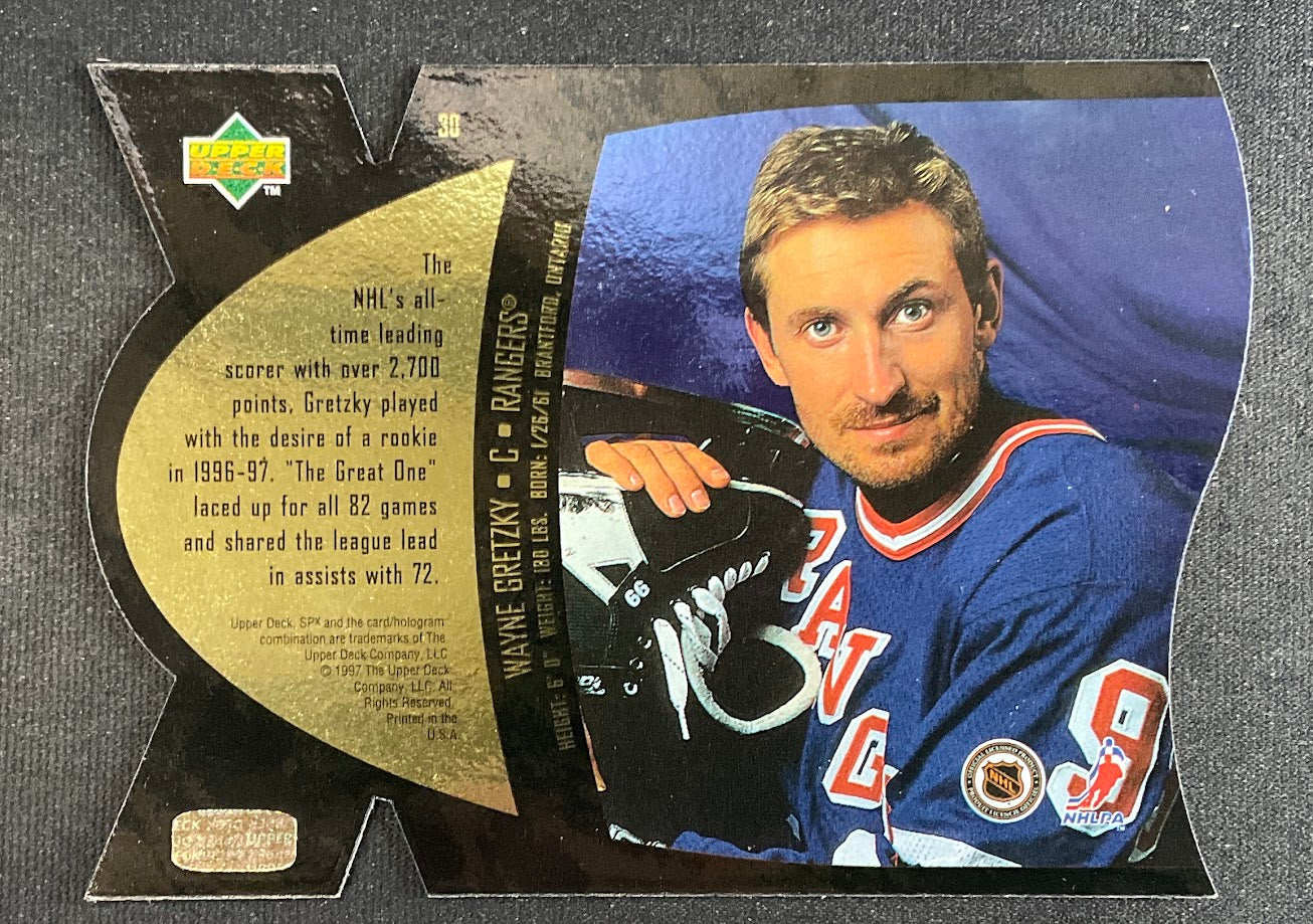 Wayne Gretzky 1997-98 Upper Deck SPX Die-Cut #30