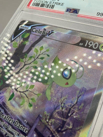 Celebi V Pokemon Fusions Strike Full Art #245 PSA 9