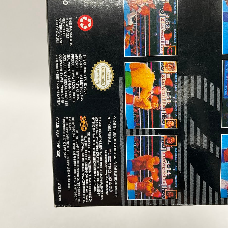 Boxing Legends Of The Ring Super Nintendo CIB