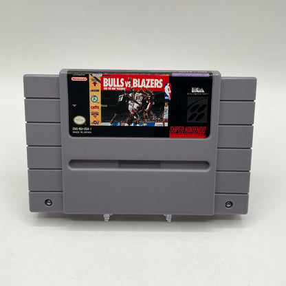 Bulls Vs Blazers and the NBA Playoffs Super Nintendo CIB