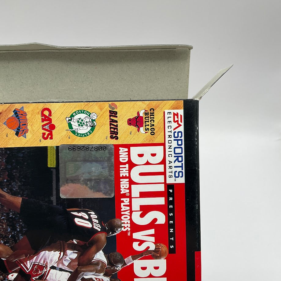 Bulls Vs Blazers and the NBA Playoffs Super Nintendo CIB