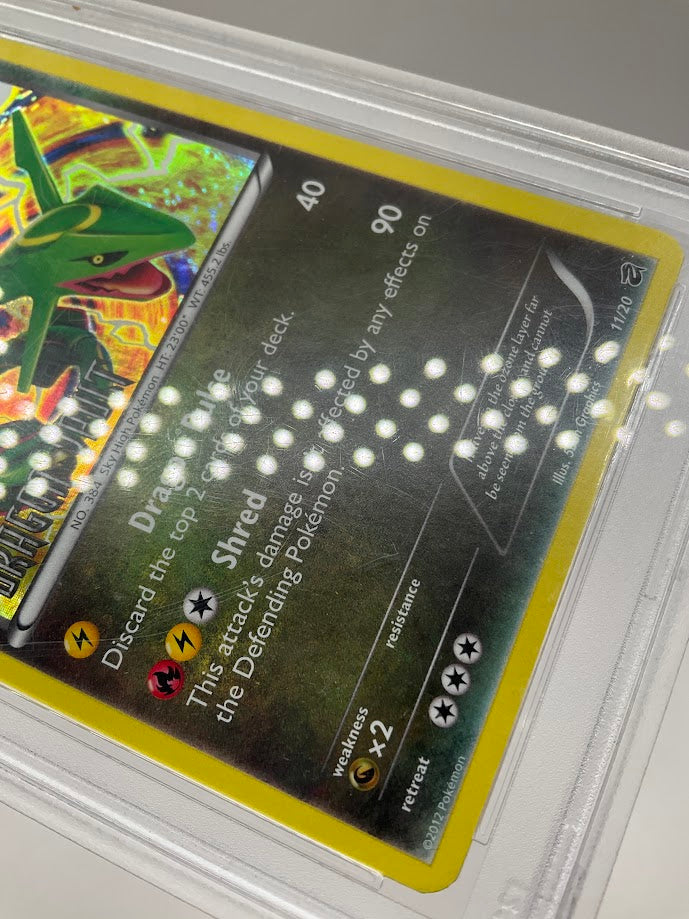 Rayquaza Pokemon Dragon Vault Stamp #11 PSA 8