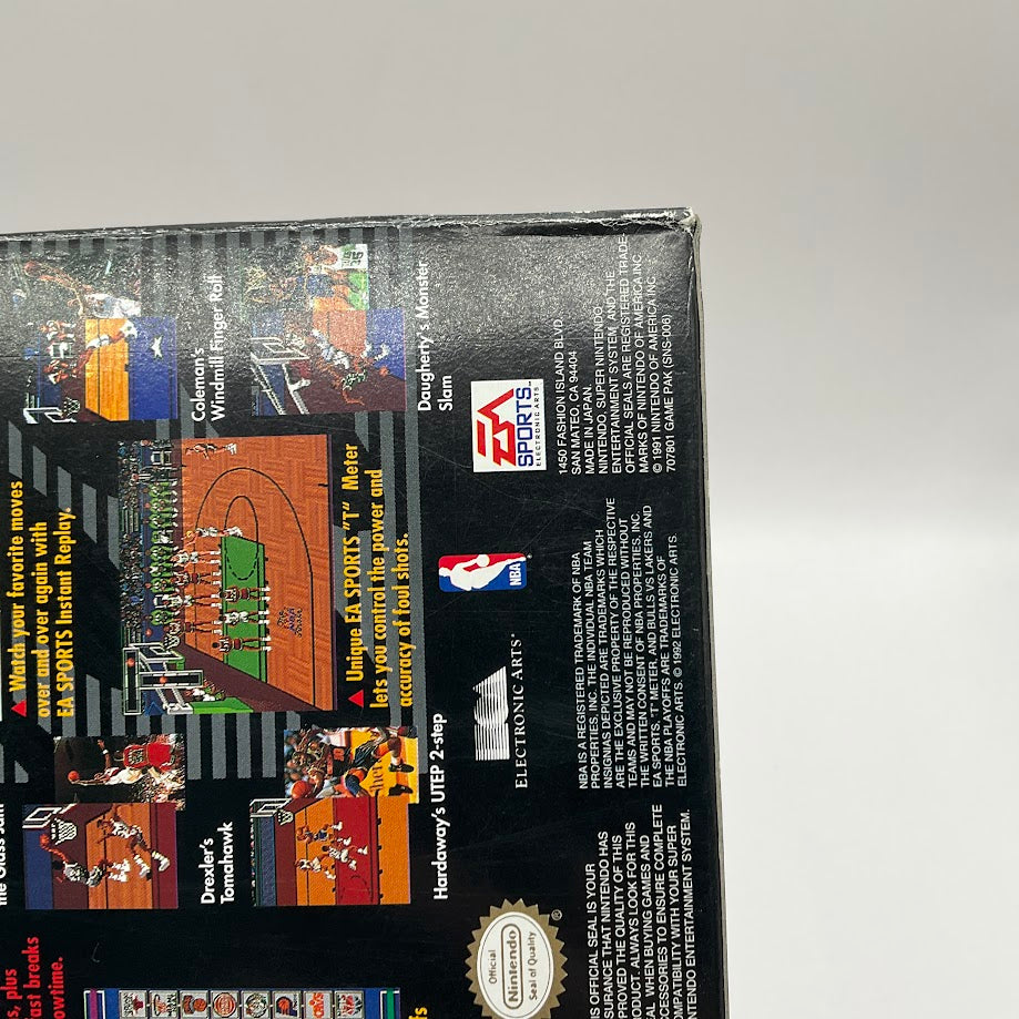 Bulls Vs Blazers and the NBA Playoffs Super Nintendo CIB