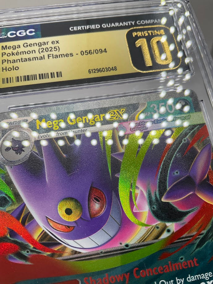 Mega Gengar ex Pokemon Phantasmal Flames Holo #056 CGC 10 Pristine #2