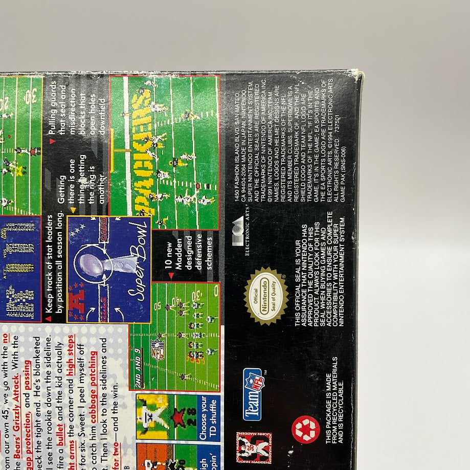Madden NFL '95 Super Nintendo CIB