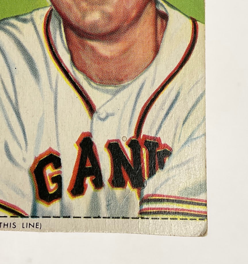 Whitey Lockman 1953 Red Man #7 New York Giants VG