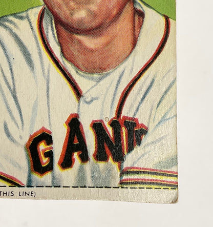 Whitey Lockman 1953 Red Man #7 New York Giants VG