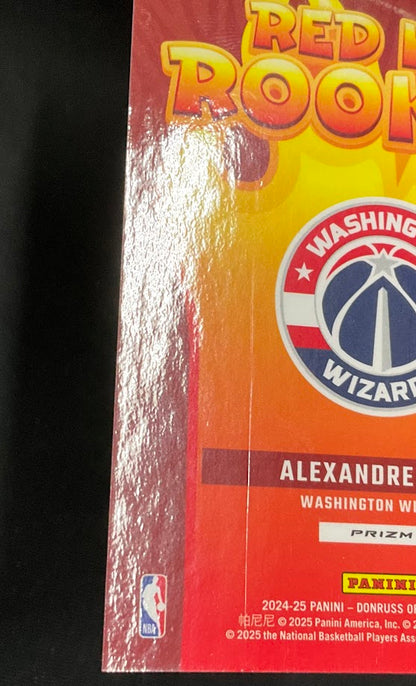 Alexandre Sarr 2024-25 Donruss Optic Red Hot Rookies Green International 18/25