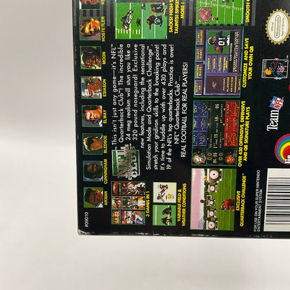 NFL Quarterback Club Super Nintendo CIB
