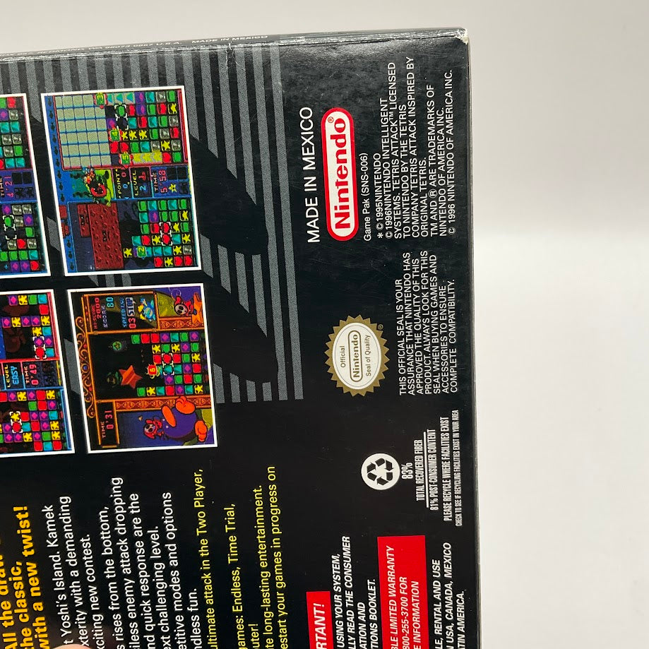 Tetris Attack Super Nintendo CIB